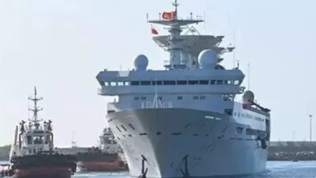 Chinese missile tracker ship prospecting Indian Ocean bed south of Sri Lanka