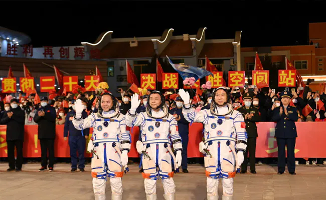 China Sends 3 Astronauts To 'Celestial Palace' In Historic Space Mission